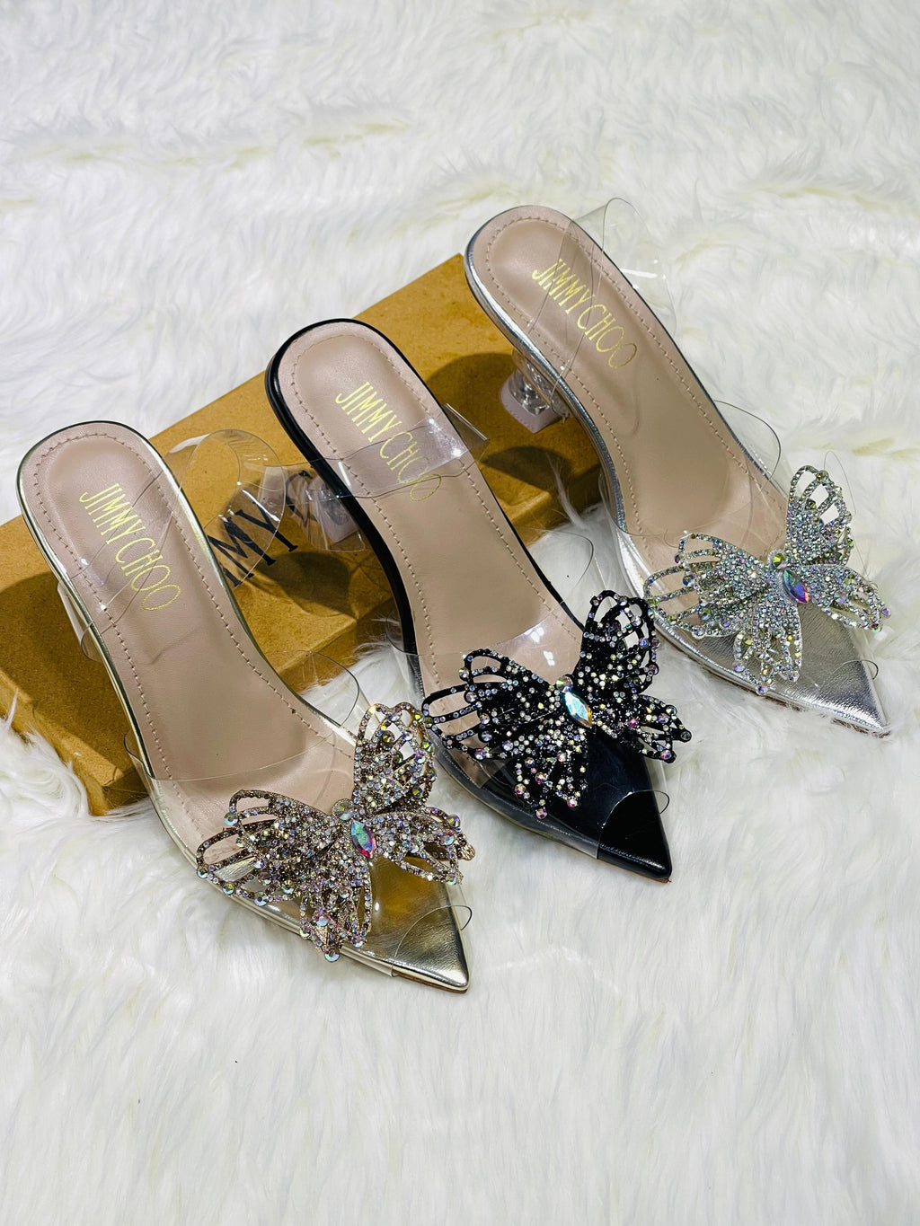 JIMMY CHOO BUTTERLY HEELS