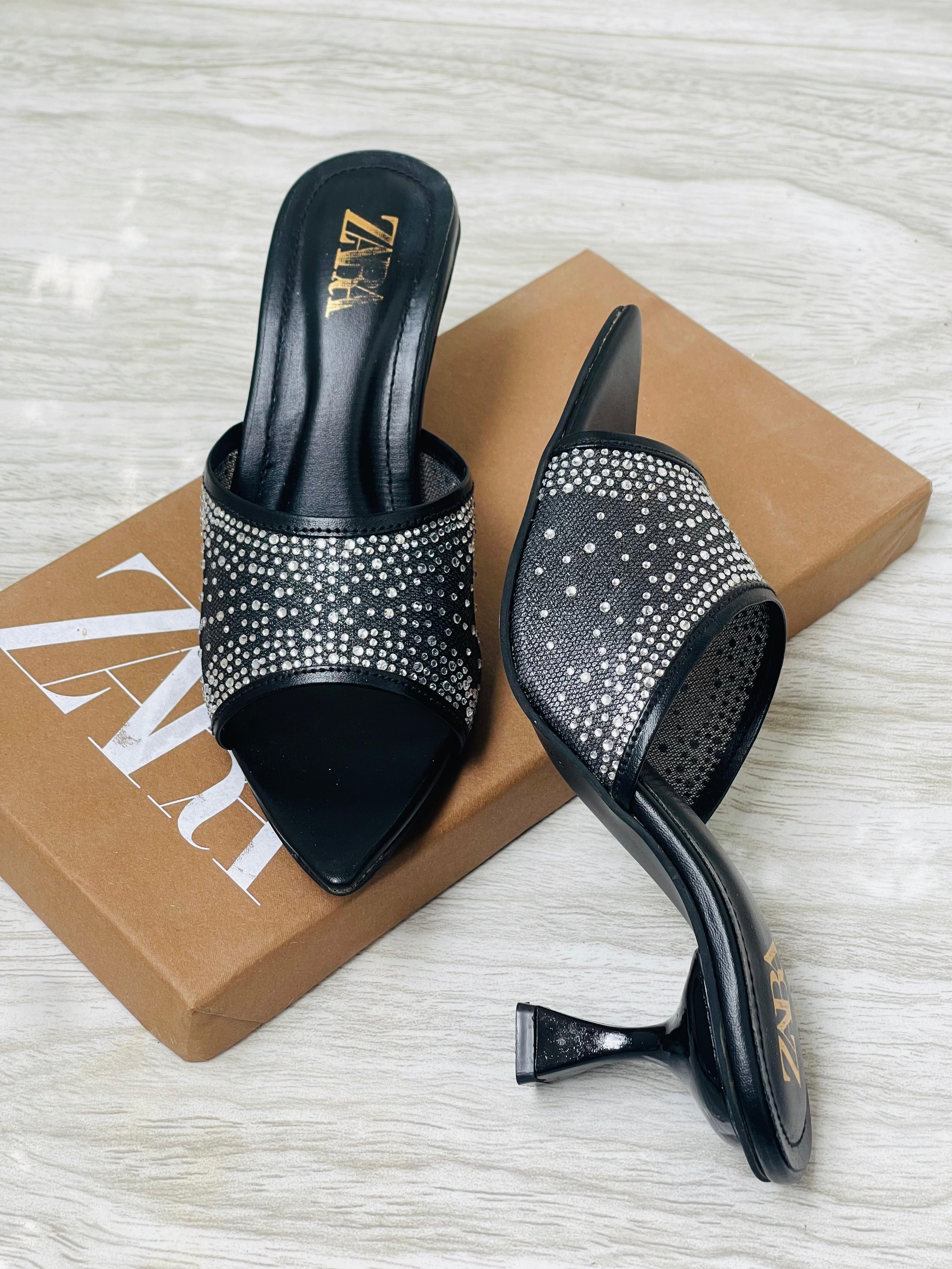 zara stone heeel